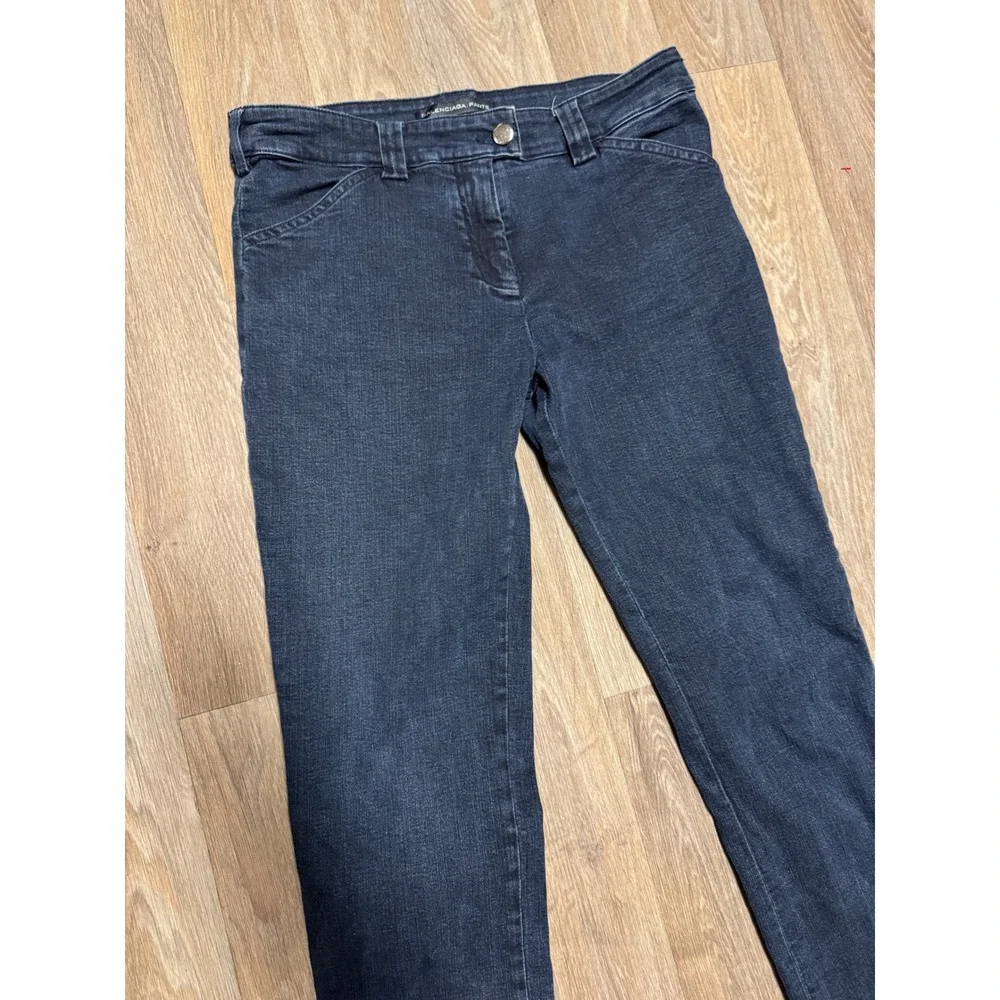 Balenciaga Pants Womens Dark Wash Denim Jeans Size 40 Made in Portugal